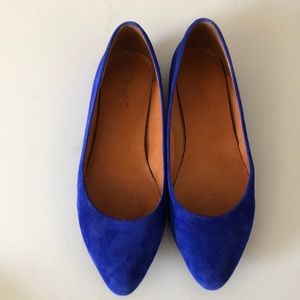 Madewell Suede Pointed Toe flats